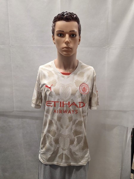 NWT Manchester City Snow Putty Goalkeeper Jersey L Puma