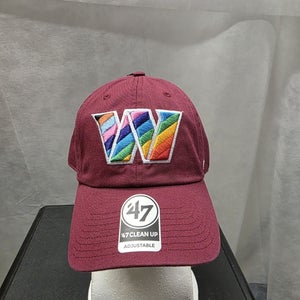 NWS Washington Commanders LGBTQ '47 Clean Up Strapback Hat NFL