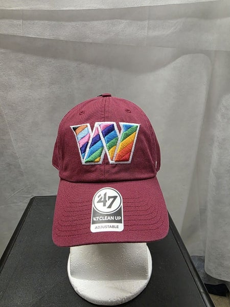 NWS Washington Commanders LGBTQ '47 Clean Up Strapback Hat NFL