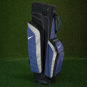 NIKE GOLF CART BAG 14-WAY DIVIDERS GOLF BAG, BLUE/BLACK/GRAY ~ WOW!!