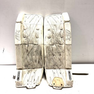 Used Brians M SERIES Goalie Leg Pads Senior White 33" 11860-S000293780