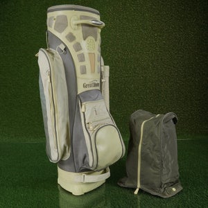 GREAT DIVIDER VISTA CART BAG 14-WAY + PUTTER WELL LADIES GOLF BAG, TAN / BEIGE