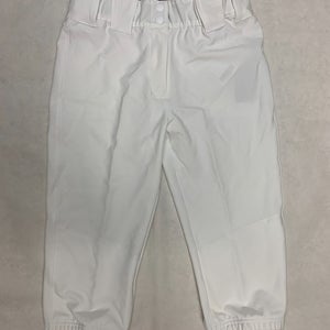 Adidas Instinct KLP Youth Medium Knicker Baseball Softball Pant White JJ0519
