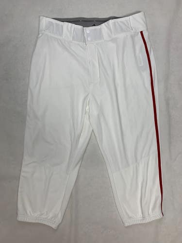 Adidas Impact Black Piped Pro OHP Baseball Pant Men's L White JI8251