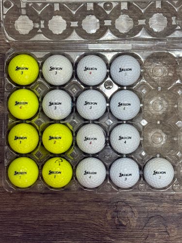 17 Srixon Z-Star Golf Balls - 5A Condition, A Few are Yellow