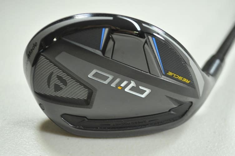 LEFT HANDED TaylorMade Qi10 Rescue 4-22* Hybrid Regular Flex Graphite #194646