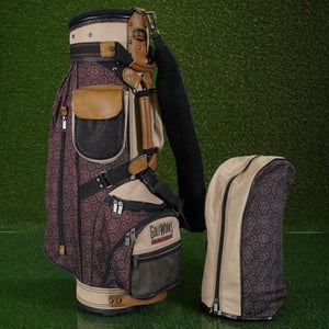 MALTBY LADIES DESIGNER CART/CARRY BAG 6 WAY DIVIDERS WOMENS GOLF BAG, VERY NICE