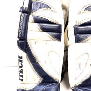 Used Itech PRODIGY Goalie Leg Pads Senior White 36" 11860-S000293594