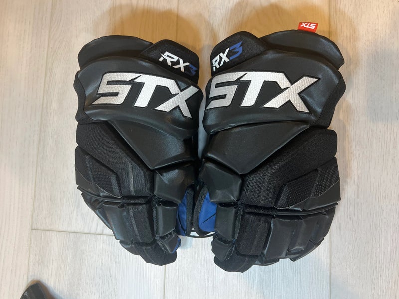 BRAND NEW STX Surgeon RX3 Hockey Gloves 15" Black w/Blue Palms (New)