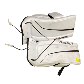 Used Bauer PRODIGY Goalie Leg Pads Youth White 24" 11613-S000163276