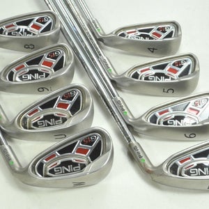 Ping G15 4-W,UW Iron Set Stiff Flex Green Dot Right AWT Steel # 198707
