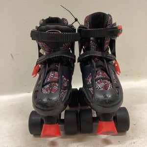 Used RollerDerby ADJ 3-6 Junior Roller Quad Skates Red Adjustable 11725-S000487863