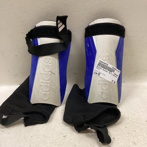 Used Adidas Soccer Shin Guards Youth Royal Blue MD 11725-S000486556