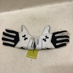 Used Under Armour COMBAT FB Gloves White MD 11725-S000487035