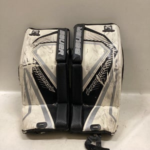 Used Bauer PRODIGY Goalie Leg Pads Junior Smoke And Black 25" 11725-S000486919