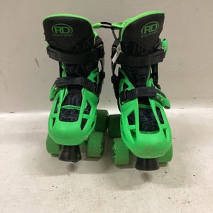 Used Rollerblade ADJ Junior Roller Quad Skates Kelly green Adjustable 11725-S000487219