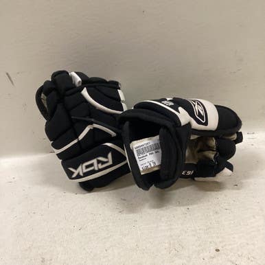 Used Reebok RBK NHL Youth Gloves Black 9" 11725-S000487257
