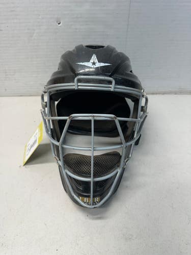 Used All Star MVP 2500-1 Catchers Helmet w/Mask Black One Size 11835-S000196343