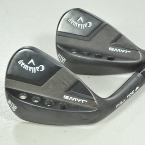 LEFT Callaway Jaws Full Toe Black Ladies 54*, 58* Wedge Set Graphite # 198895