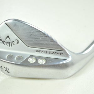 LEFT HANDED Callaway Jaws Raw Chrome 58*-10S Wedge DG Spinner Steel  # 198900