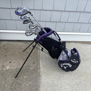 Girls Right Handed Callaway XJ Hot Hold Club Set.