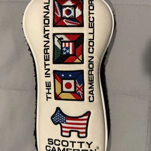 RARE Scotty Cameron 2018 The International ICC White Mid-Mallet/Hybrid Headcover - Near Mint