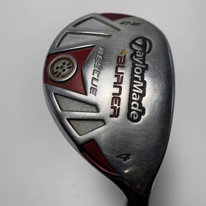 TaylorMade Burner Rescue 4 Hybrid 22* REAX SuperFast 65g Stiff Graphite Mens RH