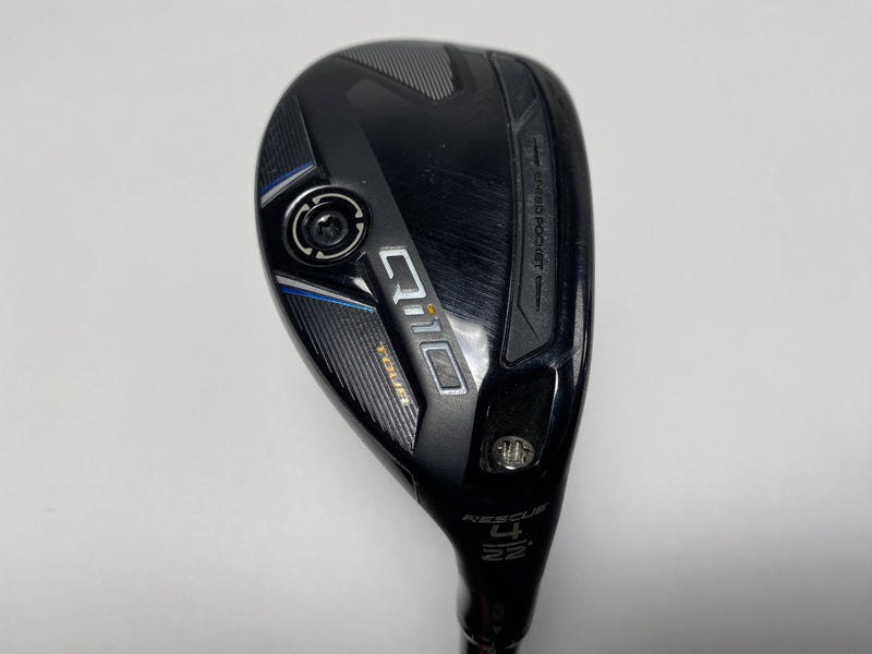 TaylorMade Qi10 Tour 4 Hybrid 22* Kai'li White 90S 90g Stiff RH Midsize Grip