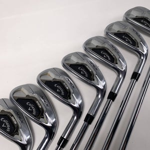 Callaway Apex DCB 21 Iron Set 5-PW+AW KBS Tour Regular Steel Mens RH