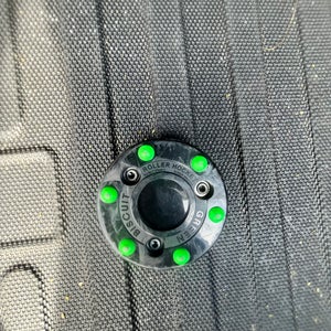 Green Biscuit Black Roller Hockey Puck – Off-Ice Training