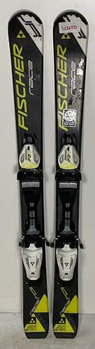 Kid's Fischer 100cm Racing RC4 Race JR Skis With Fischer FJ4 Bindings (Used)(SY2250)