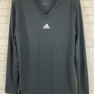 Adidas GN5718 Women's TEAM BASE TEE Long-Sleeve Polyester Soccer Shirt Black XL