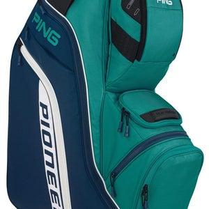 Ping Pioneer Cart Golf Bag (15-way top, Navy/Teal) 2022 NEW