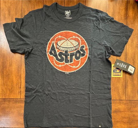 Houston Astros Cooperstown Fall Navy 47 Brand T-Shirt Adult Medium
