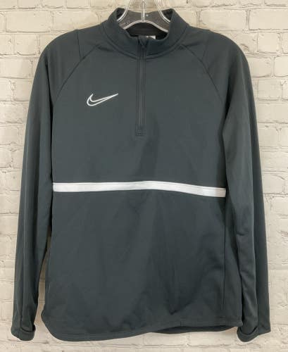 Nike CV2653-010 Women's DRI-FIT Polyester Pullover Soccer Jacket Black White MD
