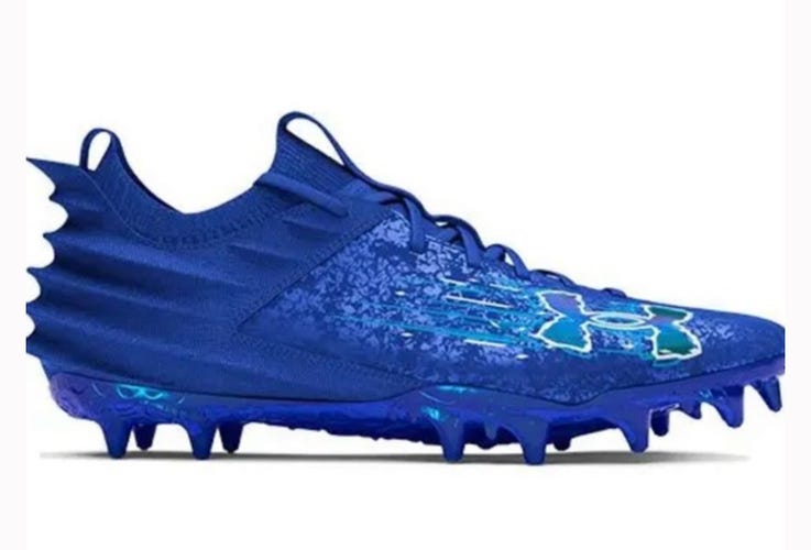 Under Armour Blur Smoke Suede 2.0 MC Team Royal Capri Cleats Men's Size 8 *NEW