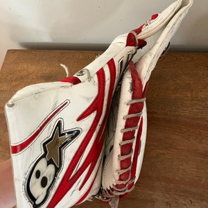 Brian’s glove and blocker