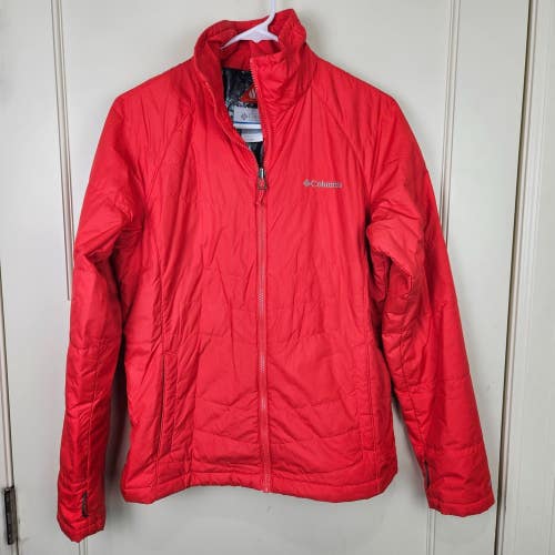 Columbia Omni-Heat Women's Size: M Quilted Insulated Jacket Liner Reddish Orange