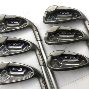 Ping Serene Red Dot Iron Set 6-PW, SW Ladies Flex Ult 210 Graphite Lite *Good*