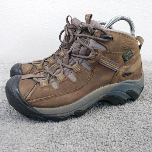 Keen Targhee II Womens Size 6 Hiking Boots Brown Leather Waterproof Outdoor
