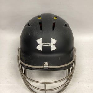 Used Under Armour HELMET Batting Helmet w/Mask Black SM 11851-S000034249