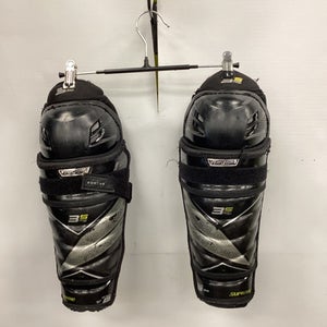 Used Bauer SUPREME 3S PRO Junior Shin Guards Black 11" 11851-S000034219
