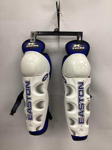 Used Easton X-TREME Intermediate Shin Guards White 12" 11851-S000034208