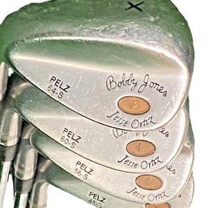 Bobby Jones Dave Pelz Jesse Ortiz Wedge Set P,S,L,X Left-Handed Stiff Steel Nice