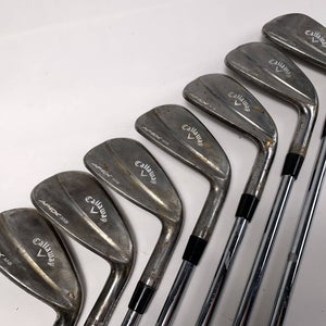 Callaway Apex 18 MB Raw Iron Set 4-PW Accra i Series 115i Stiff Steel Mens RH