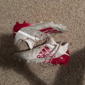 Men's  Size M 10.5 (W 11.5) Adidas Low Top Adizero New Reign Molded Cleats (Used)