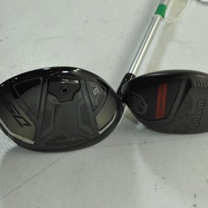 LEFT HANDED Wilson D9 #5 Fairway Wood and Dynapower #4 Hybrid Set Regular#182326