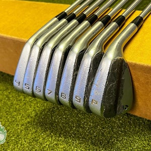 Used 2023 TaylorMade P-7MB Forged Irons 4-PW 125g X-Stiff Steel Golf Set