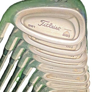 Titleist DCI 981 Gold Iron Set 4-PW,SW LH Regular Flex Graphite 5i 38" New Grips
