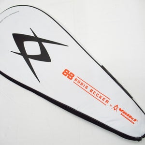 VOLKL / BORIS BECKER SINGLE ZIPPERED TENNIS RACQUET COVER WITH STRAP